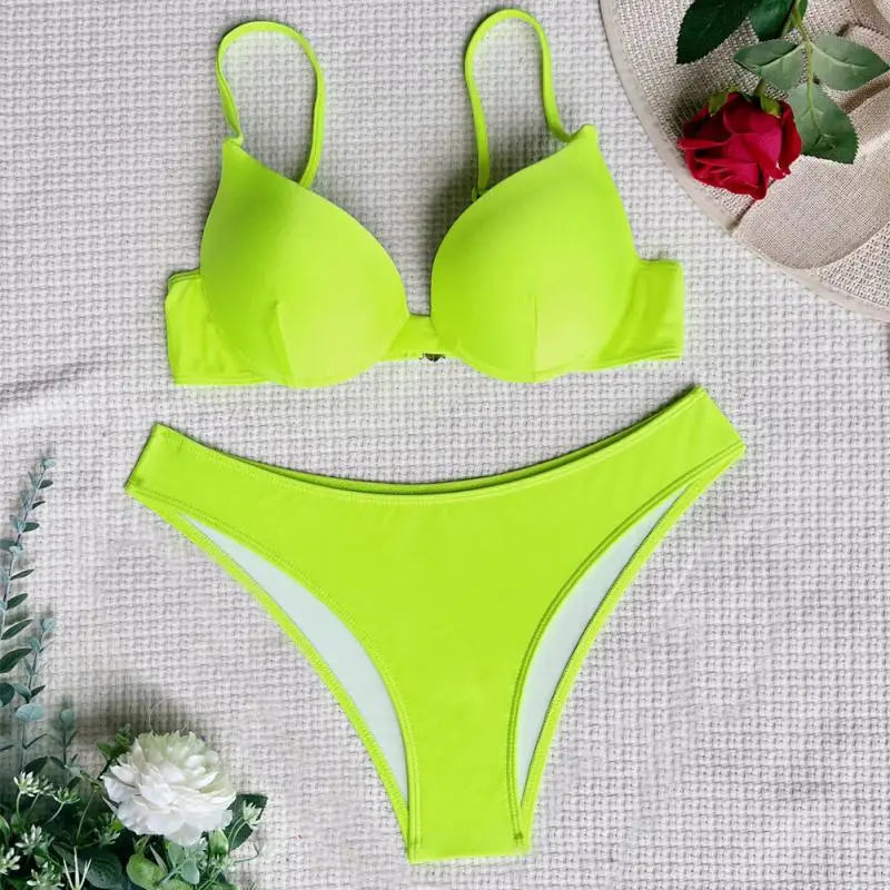 3 Piece Brazilian Bikini Set - Shop now at BikiniCaye.com