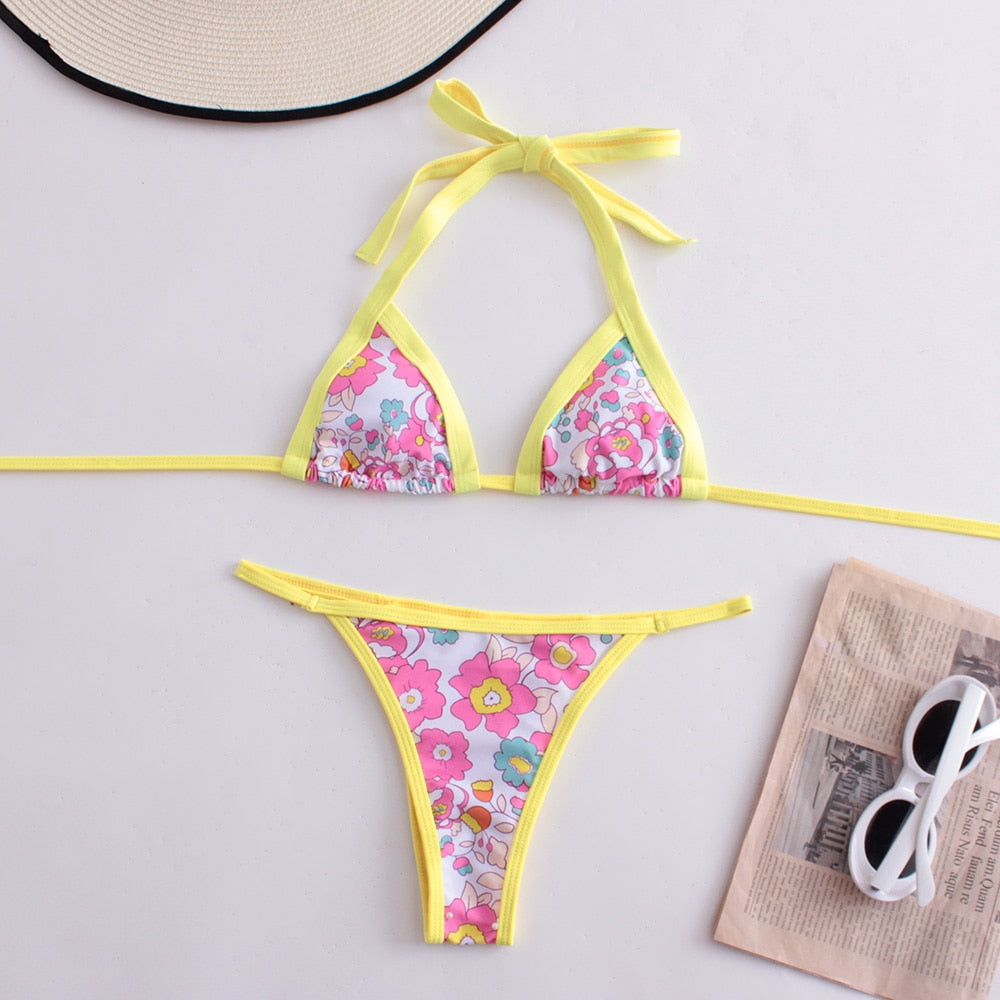 Vintage Micro Bikini Set - Shop now at BikiniCaye.com
