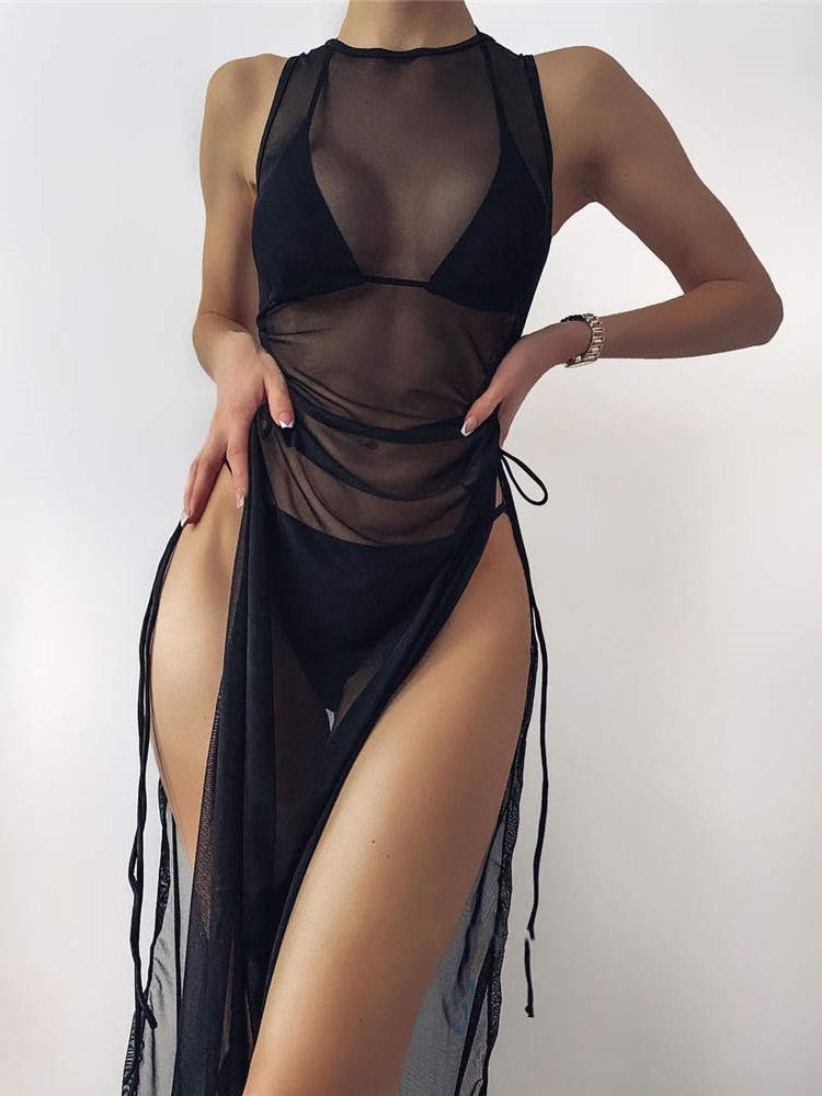 Chronstyle Mesh Coverup - Shop now at BikiniCaye.com