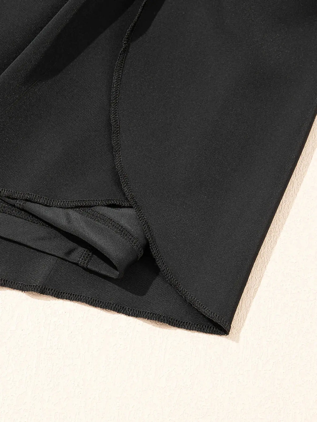 High Waisted Drawstring Swim Shorts-Bikinicaye