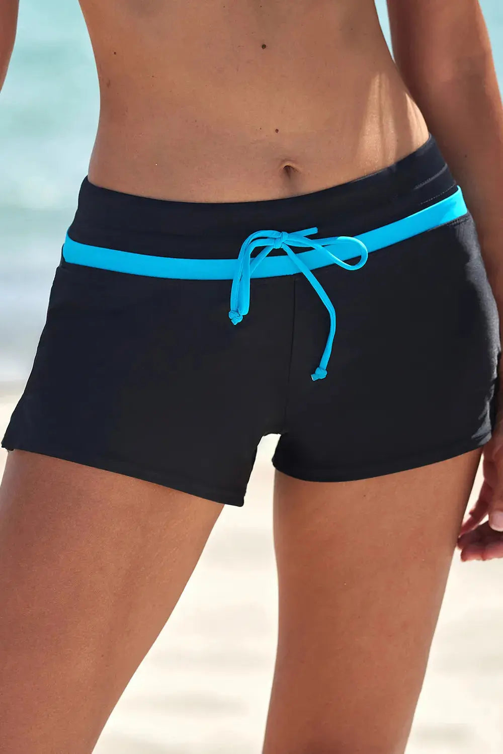 Full Size Drawstring Swim Shorts-Bikinicaye