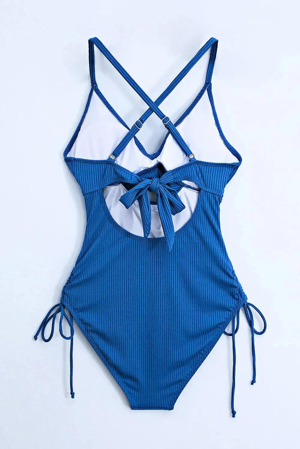 Cutout V-Neck Spaghetti Strap One-Piece Swimwear-Bikinicaye