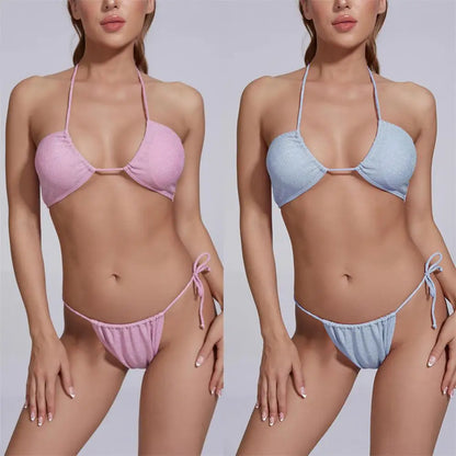 Micro Halter Bikini Set - Shop now at BikiniCaye.com