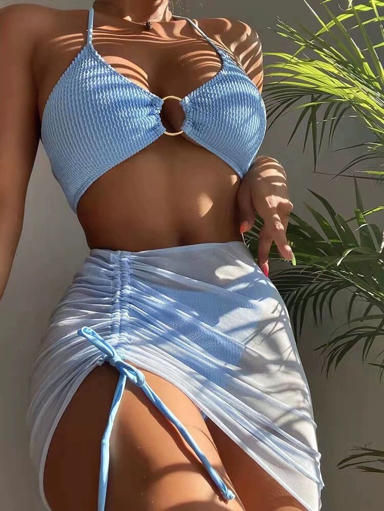 Brazilian Bathing Suit With Skirt - Shop now at BikiniCaye.com