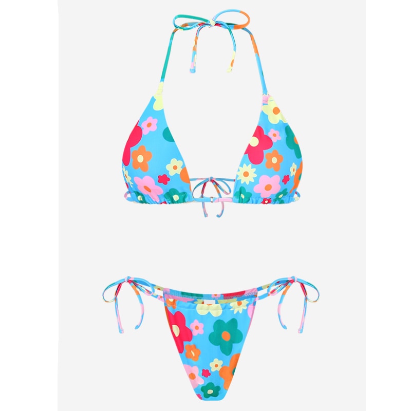 Triangle Bandage Bikini Set - Shop now at BikiniCaye.com