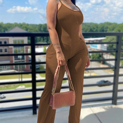 Spaghetti Strap Jumpsuit - Shop now at BikiniCaye.com