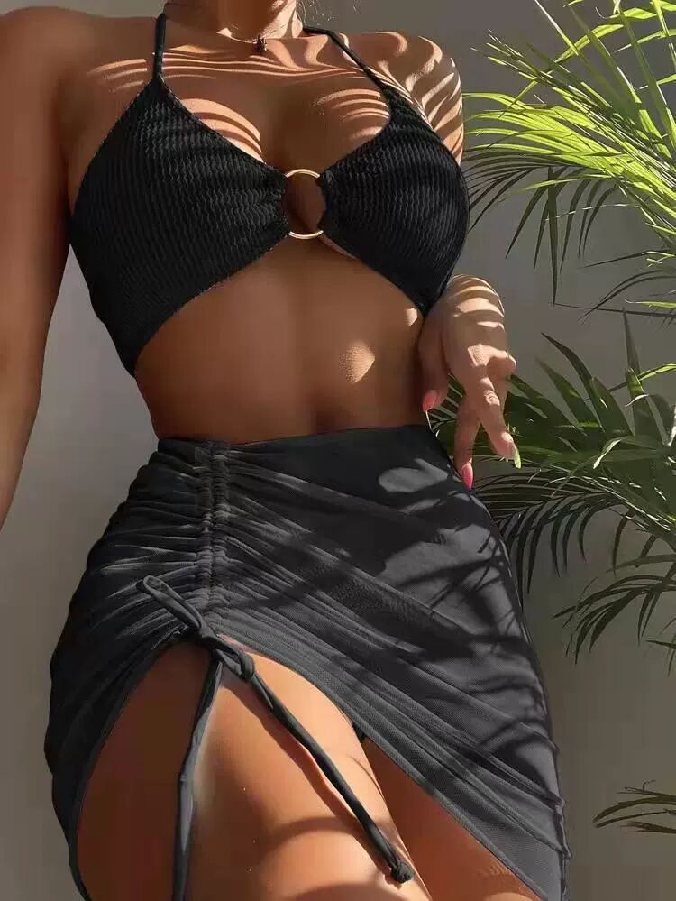 Brazilian Bathing Suit With Skirt - Shop now at BikiniCaye.com