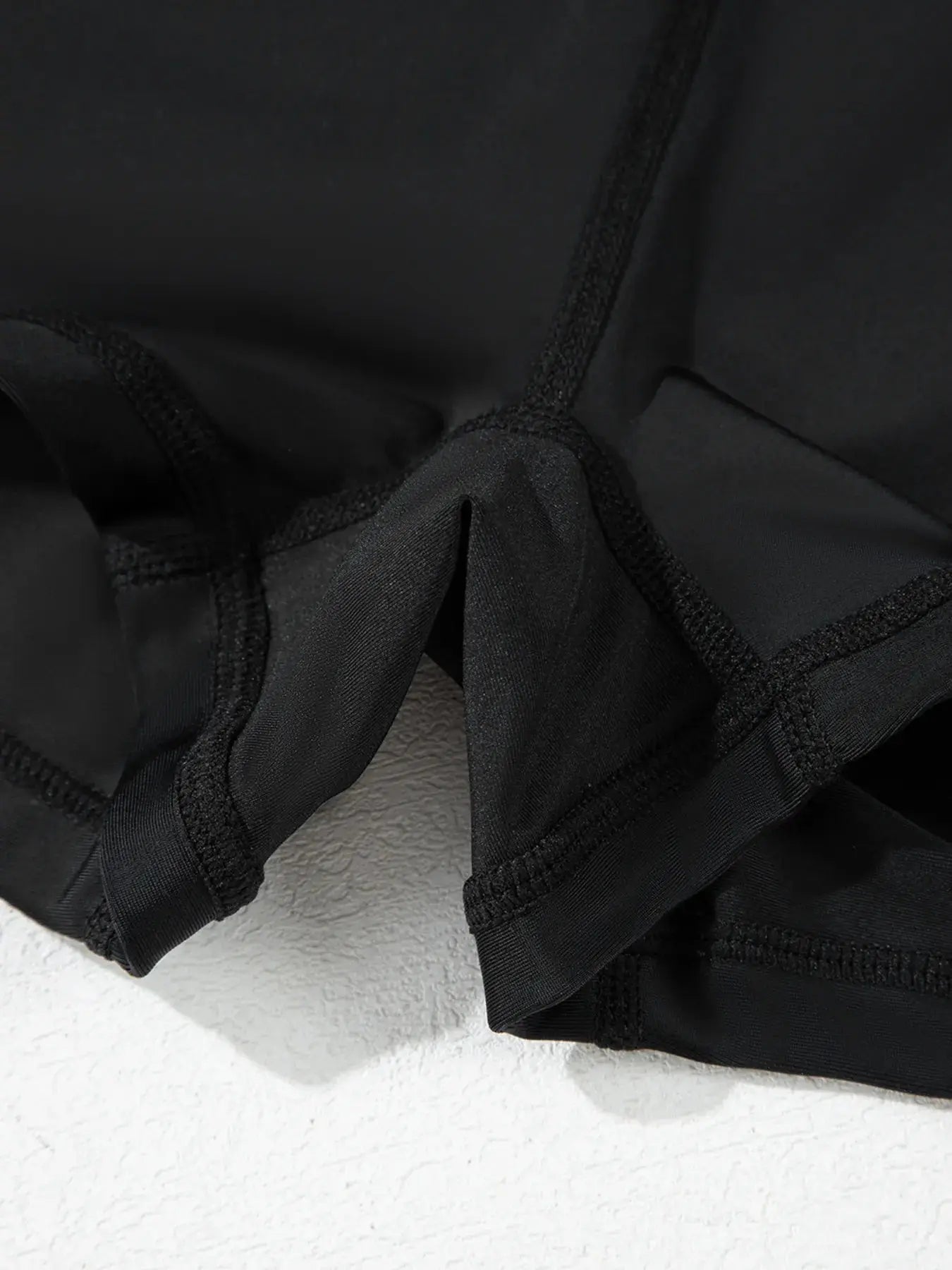 High Waisted Drawstring Swim Shorts-Bikinicaye