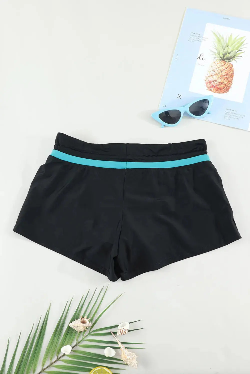 Full Size Drawstring Swim Shorts-Bikinicaye