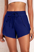 Drawstring Waist Swim Shorts-Bikinicaye