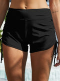 FAM-FAM Drawstring Mid-Rise Waist Swim Shorts-Bikinicaye