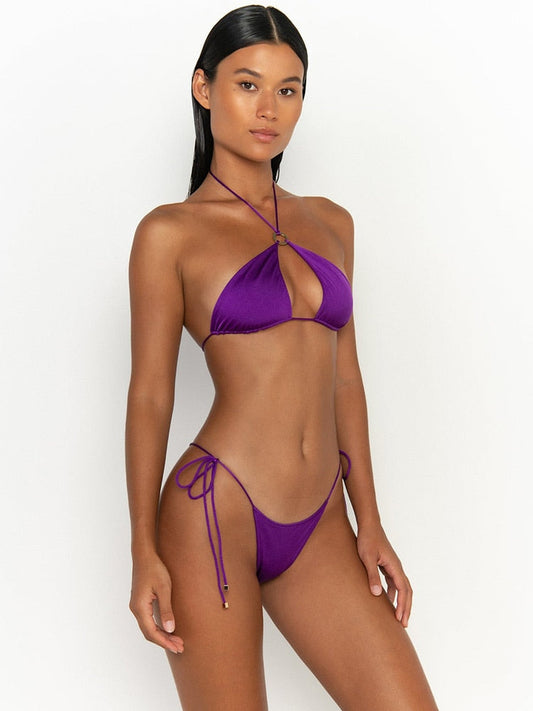 Halter Cutout Bikini - Shop now at BikiniCaye.com